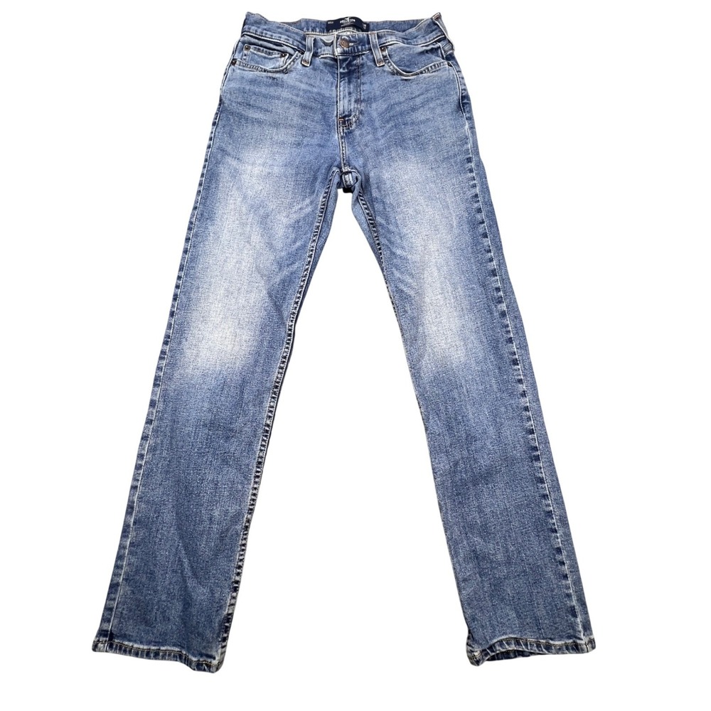 Hollister Blue Epic Flex Straight Leg Jeans Mens 28x32
